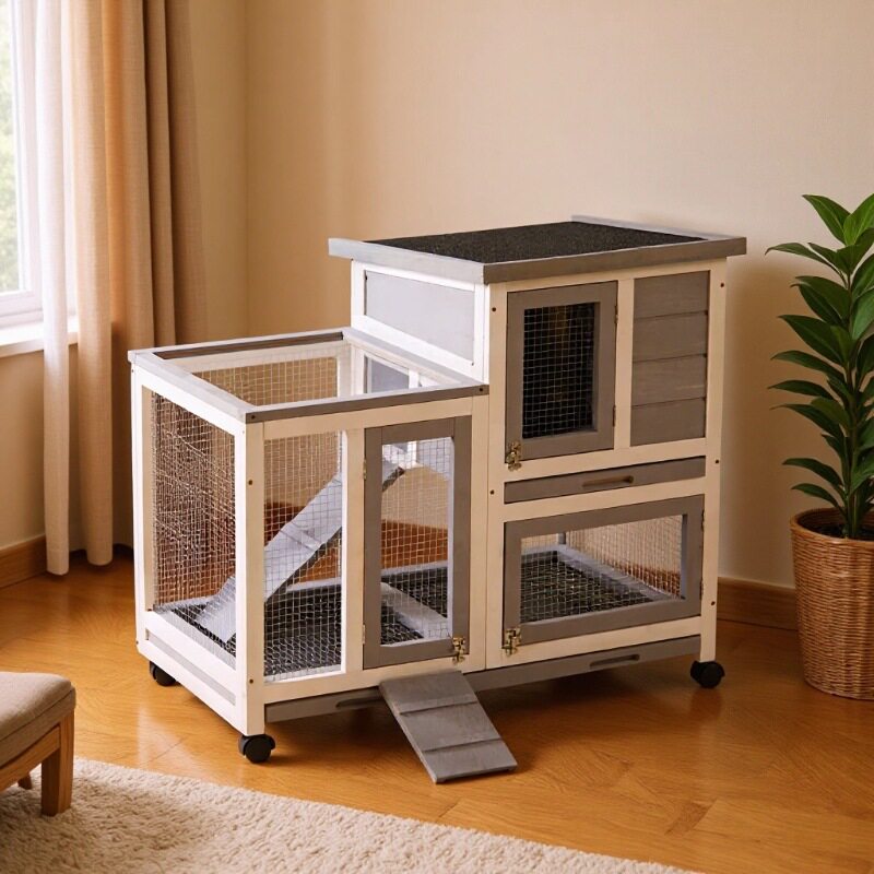兔笼兔子笼家用荷兰猪笼?鼠笼松鼠笼兔窝兔笼子特大号家用宠物笼