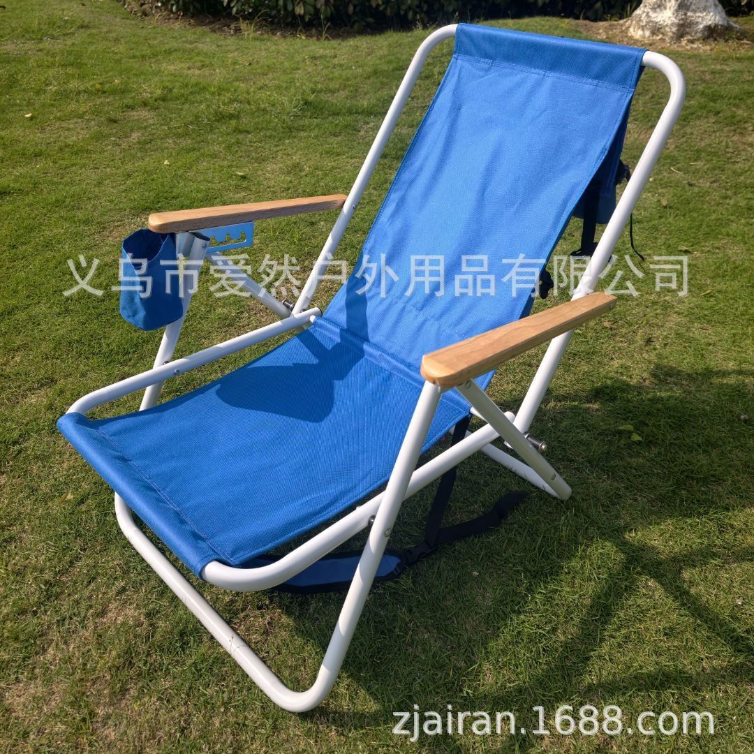 户外休闲便携式可调节钓鱼椅沙滩椅单人靠背折叠躺椅折叠椅家用