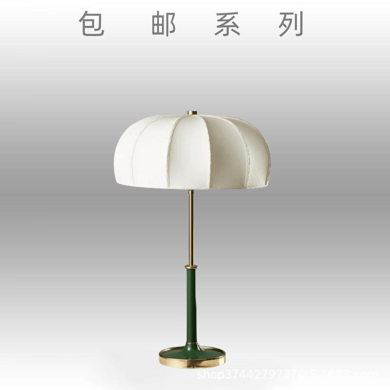 美式台灯客厅卧室高档奢华床头灯复古轻奢简约现代家用床头柜台灯
