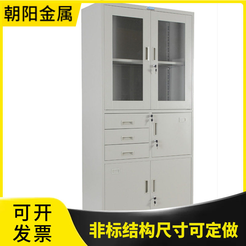 加厚钢制更衣柜文件柜西药柜办公文件器械展示柜带锁移动柜可定制