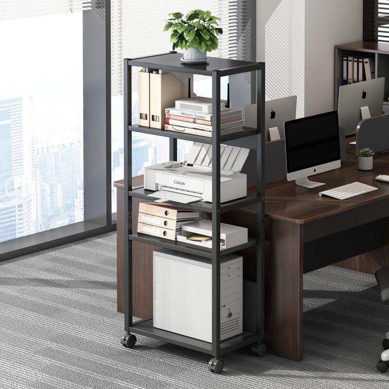 电脑主机托架落地台式机箱放置架办公室置物架拖架可移动打印机架