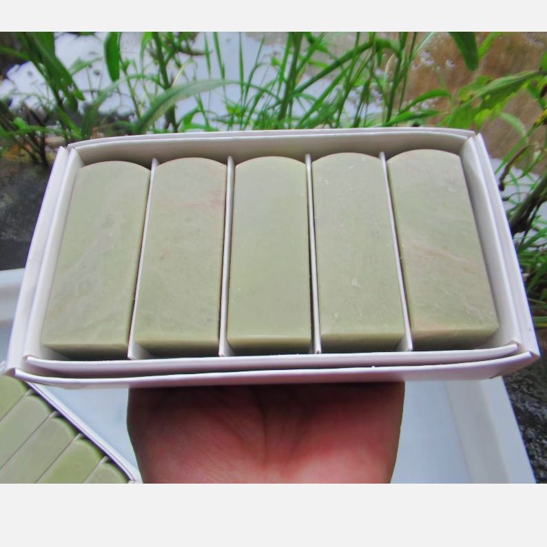 青田石2.5*2.5*7CM圆头练习章书画印章初学者篆刻石料一盒5方寿山