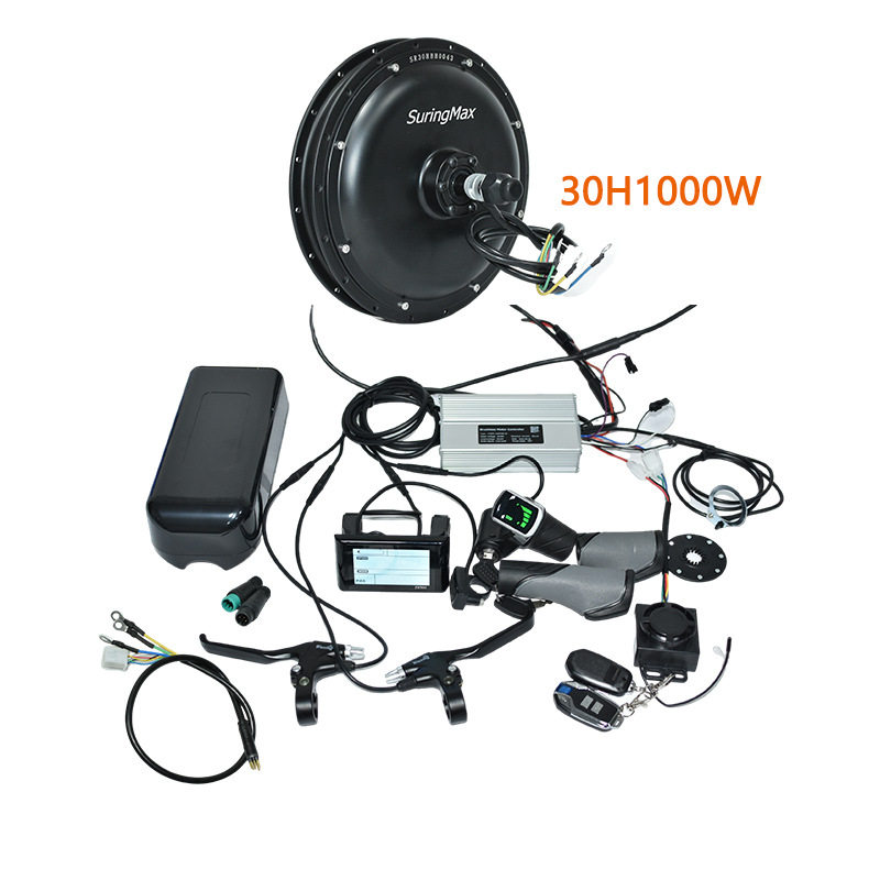 自行车锂电改装配件48V25A防水控制器sw900仪表配置适用1000w电机