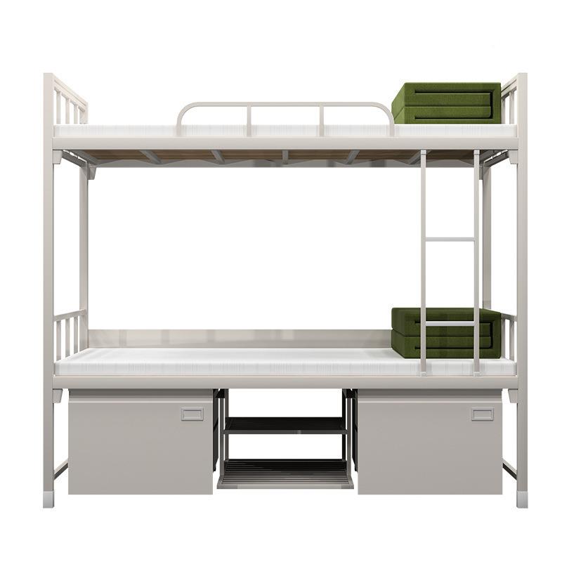 1款制单式双层床单位宿舍床上4下铺ZSYJ-812双人内制务柜员工宿舍
