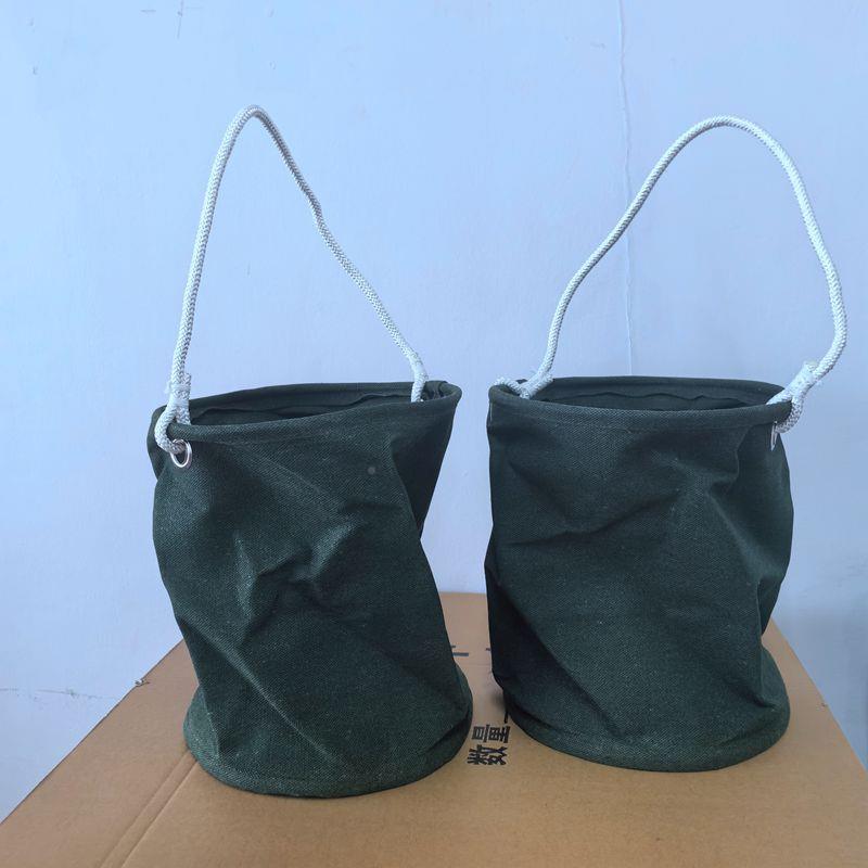 供应矿物用叠式帆布水桶 防汛救灾资存水折容 野外训练SHV帆布器