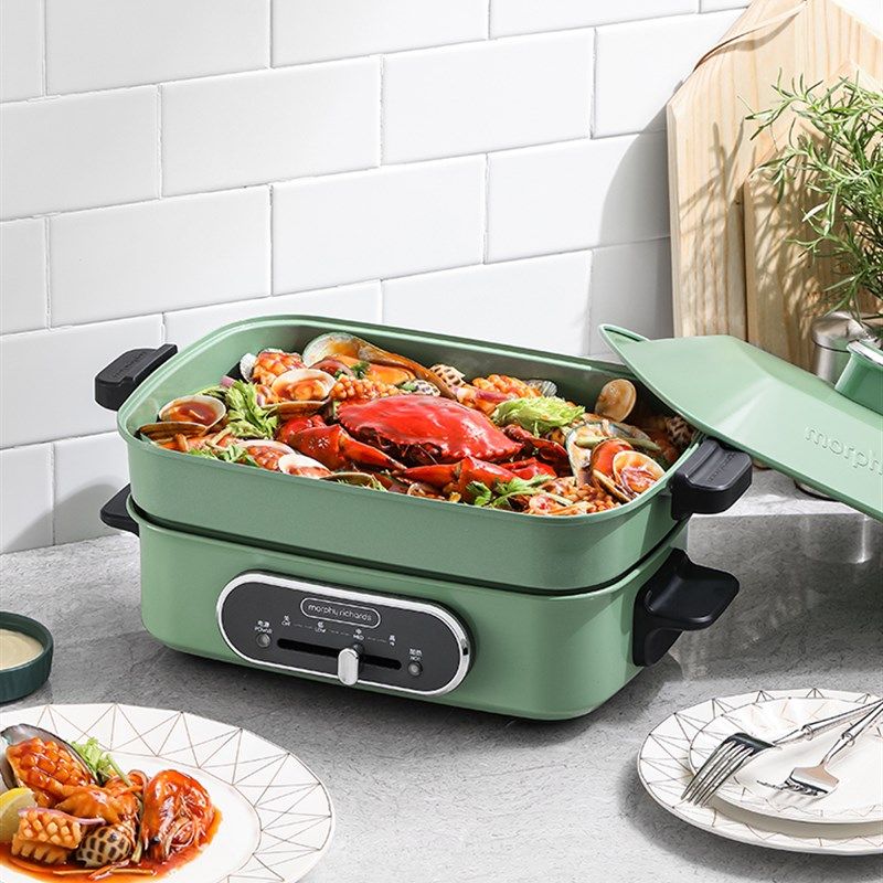 摩飞多家用多用途锅电火锅电煮锅电蒸锅电炒锅电热T锅 2.5升不沾,厨房电器,电炒锅,淘宝优惠券,粉丝福利购,淘宝优惠卷