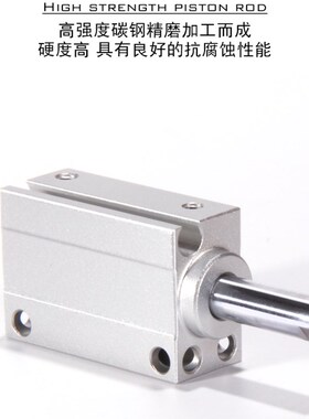 亚德客自由安装气缸MU6/8q/10/12X4X6X8X10X15X20白色微型精密