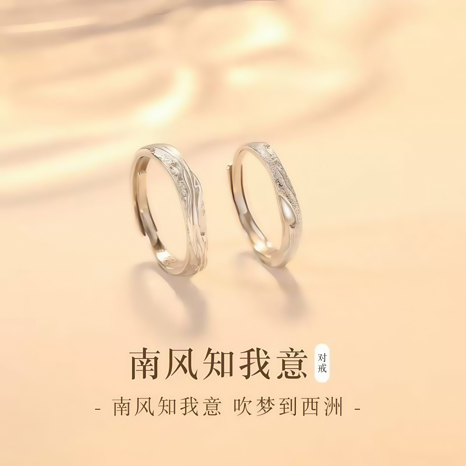 南风知我意情侣款戒指2025新款
