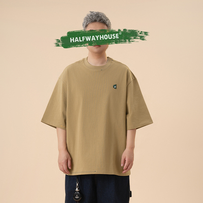 HalfwayHouse宽松休闲撞色T恤