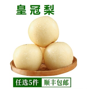 新鲜现摘白皇冠梨脆甜多汁果园直采大果整箱包邮优质新鲜水果甜