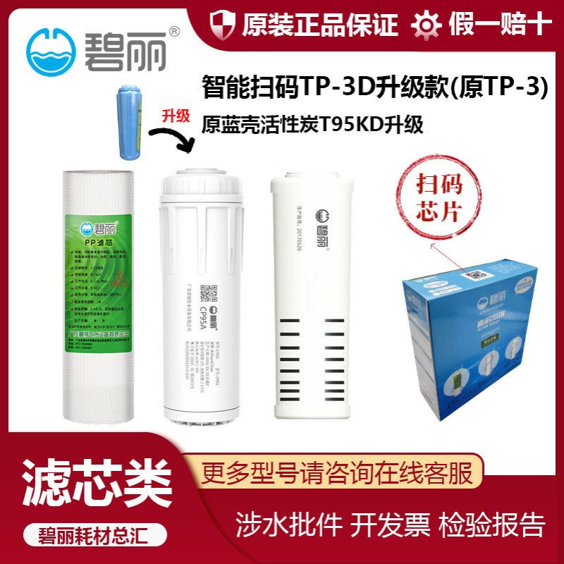 碧丽滤芯直发前置9.5寸PP棉椰壳活性炭饮水机开水器过滤芯棉滤芯