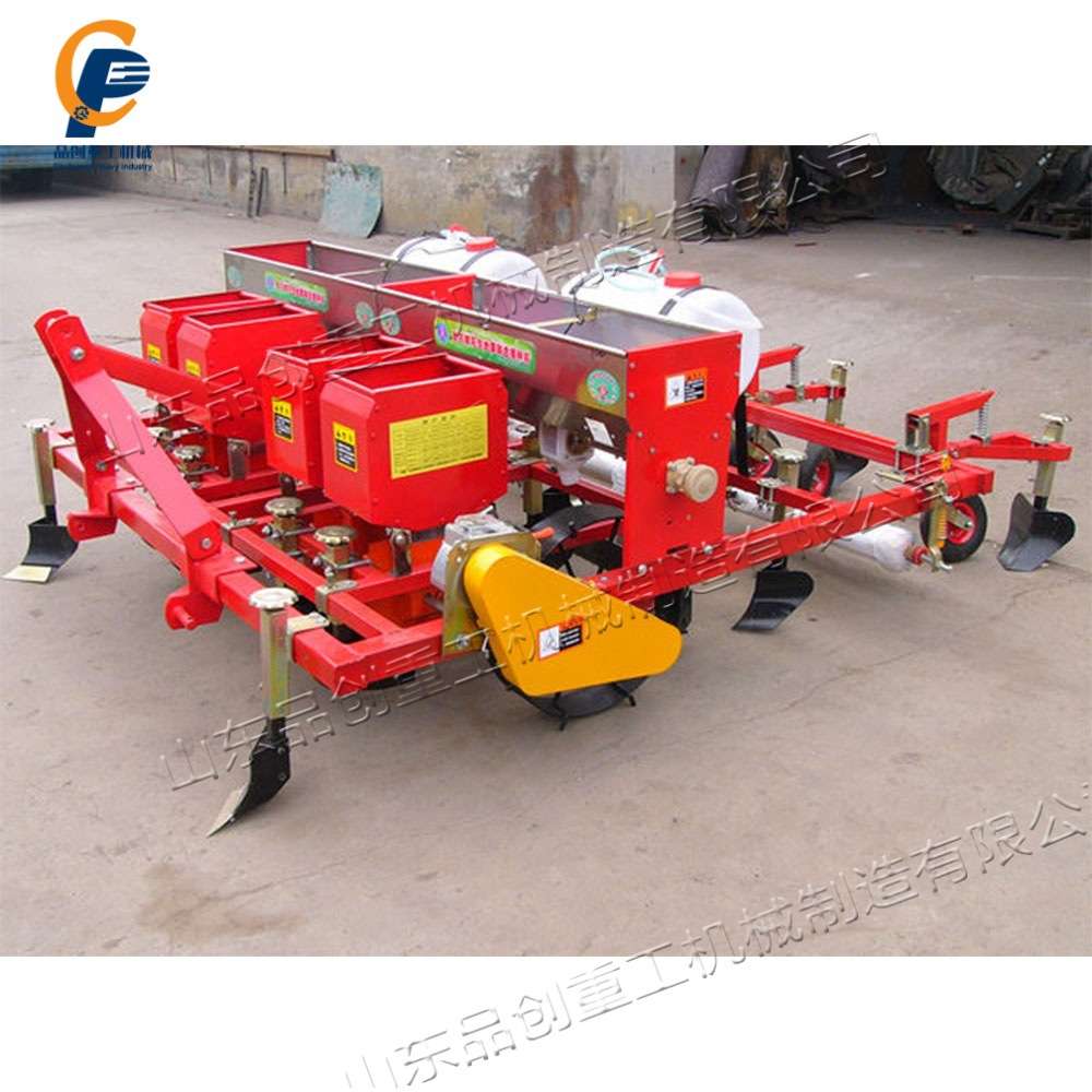 小型花生覆膜播种机 手扶拖拉机颗粒种植机 后置4行果子仁栽种机