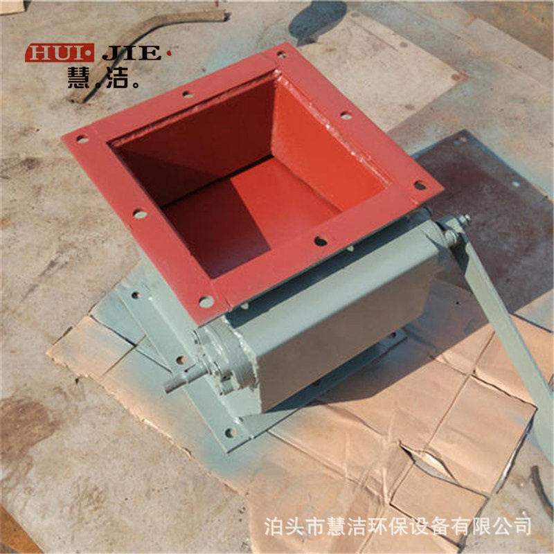 不锈钢气动双层翻版卸灰阀400*400除尘器翻板放料阀重锤翻板阀厂