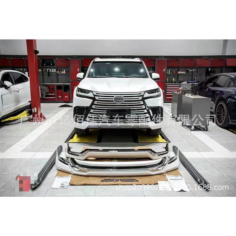 lx600车g身前后包围珍珠白高光黑2023蒙娜丽莎TRD套件进气格栅
