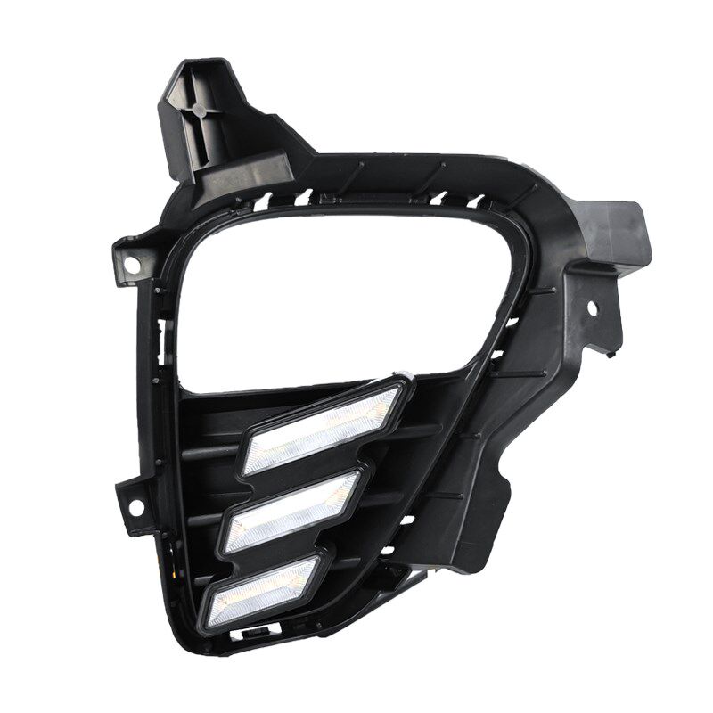 适用于18-2h0款帝豪GL日行灯前雾灯框改装LED行车灯前杠装饰灯