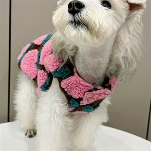宠物衣服春季 e兔绒羊羔毛马甲大型犬金毛巨贵小狗衣服泰迪比熊202