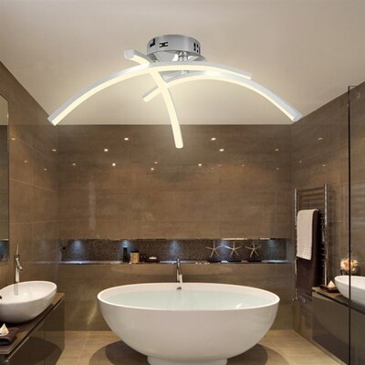 Moderbn Trigeminal LED Ceiling Lamp Forked Shaped Indoor Mod