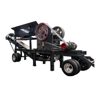 移动锤式啤酒瓶玻璃瓶制砂机鹅卵石煤矸石粉碎R机青石炉渣打砂机