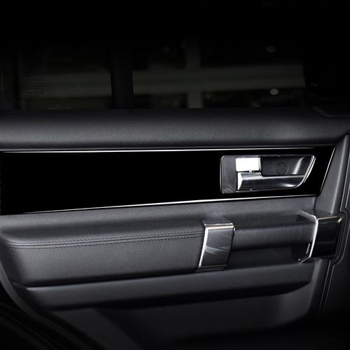 适用于10-16路虎发现4车内门拉手钢琴黑 亮黑S汽车内饰改装装饰