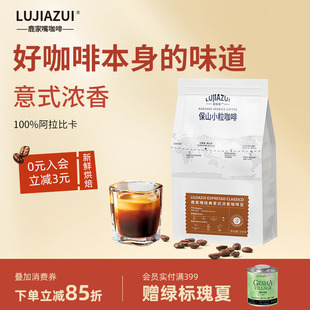 鹿家嘴云南保山小粒咖啡豆意式蓝山深烘阿拉比卡口粮咖啡豆500g