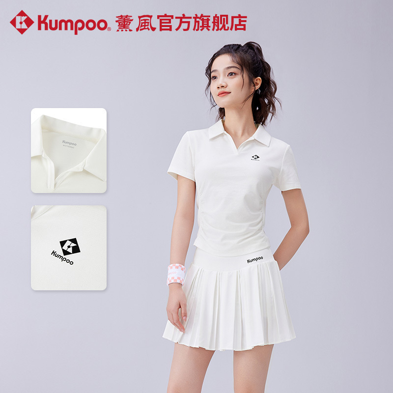 KUMPOO/薰风新款羽毛球服女速干透气吸汗训练比赛运动短袖T恤休闲