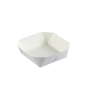 C-11A面包食品卡纸托配防油纸甜甜圈F泡芙吐司排包盒烘焙包装100