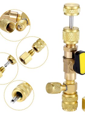 R410A R22阀芯拆卸器安装工具带双尺寸SEAE 1/4和5/16端口用于HVA