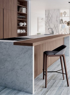 Marble Countertop Modern KitPchen Cabinet