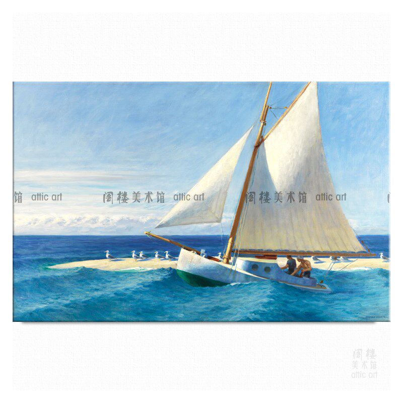 诗与远方 Edward Hoptper 霍普 ins北欧艺术文艺风景装饰画无框画