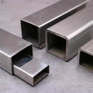 方管钢材20e/25/60mm加厚1.5/2/3/4mm拉丝管方镀锌钢管不锈材料