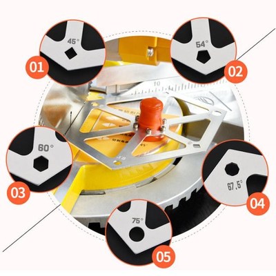 Woodworking Angle Ruler AluminumE Alloy Hexagon Inclinometer