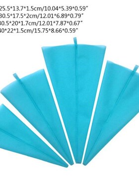 12pcs Silicone lReusable Icing Piping Cream Pastry Bags Kitc