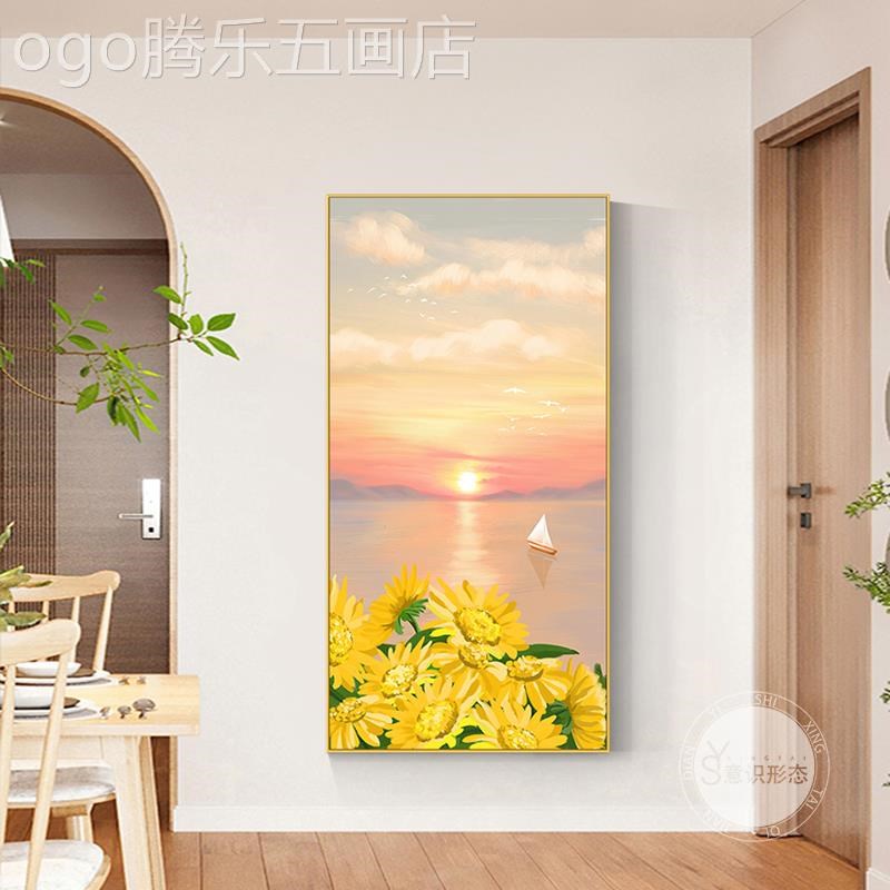 网红北风景愈欧治日系装饰向z葵户玄关走过入道壁意创玄廊幻挂