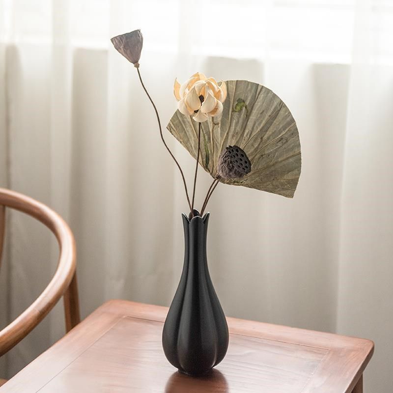 宋款新中式客厅书m房办公室内敛高雅摆件水仙瓶花瓶景德镇匠心厂,家居饰品,花瓶,淘宝优惠券,粉丝福利购,淘宝优惠卷