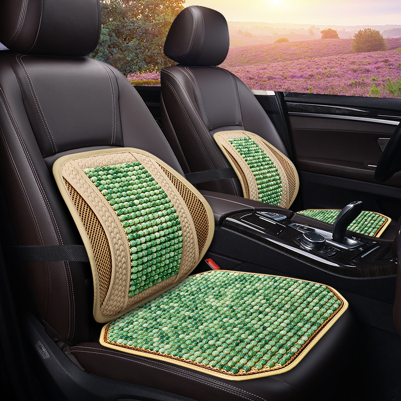 夏季木珠子汽车坐垫BMW5系X3X5奥迪A6L Q5L A4LU 3系座垫凉垫透气
