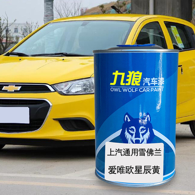 九狼汽车漆上成汽通品用雪漆佛兰爱唯欧星辰黄极光白X火星橙耀石