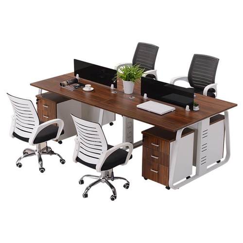 职员办公a桌四人位办公家具24/6人员工工作位公司屏风办公桌椅组