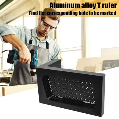 T-type Hole Positioning RulerA Scriber Strong Toughness Wood