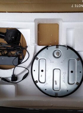 屏破,三星C27F390sFHC 27寸曲屏电脑显示器套件配件齐全