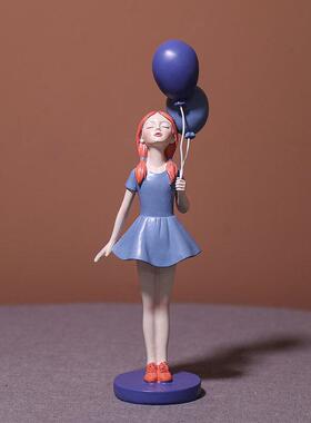 摆件女孩创意家居装饰q北欧品客厅气球酒柜简约软装摆设饰品轻奢