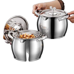 不m锈钢猪油罐带盖子带滤网大容量猪油盆耐高温_XJ 下单立减50