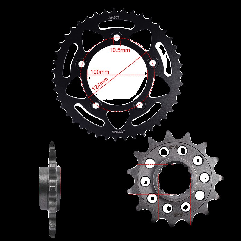 适用杜卡迪Panigale899 959大小飞链轮三件套摩托车油.封链条套链