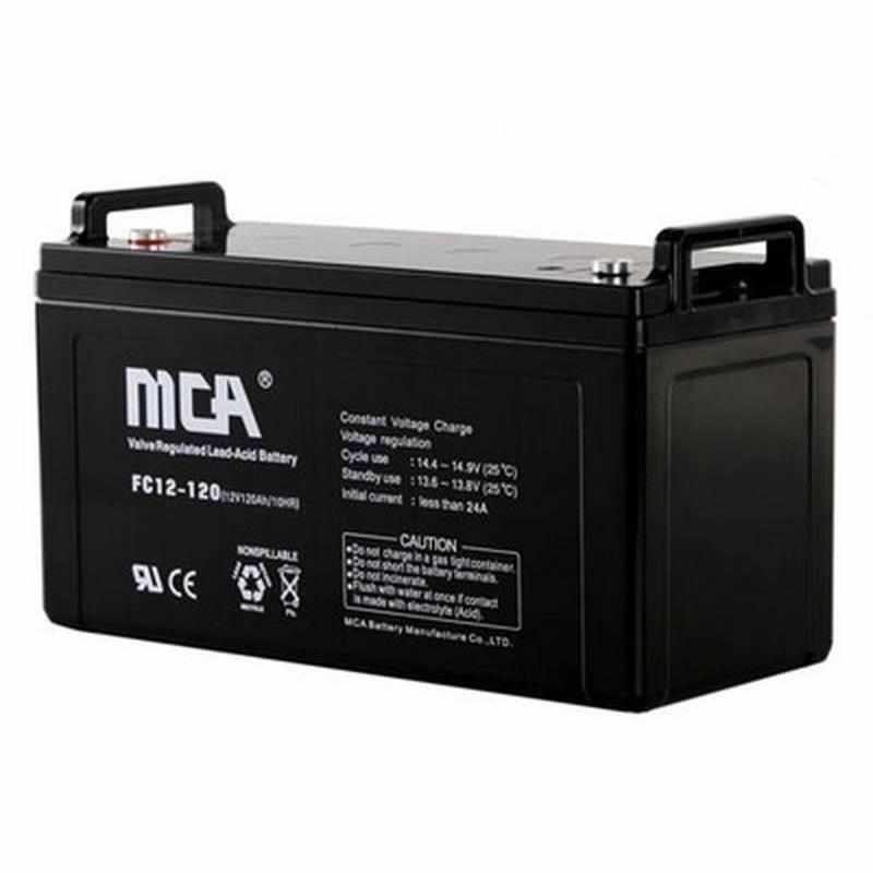 MCA蓄电池FC12V7A12A17A18A20A24A33A38A55A65AH100UAH120AH直流