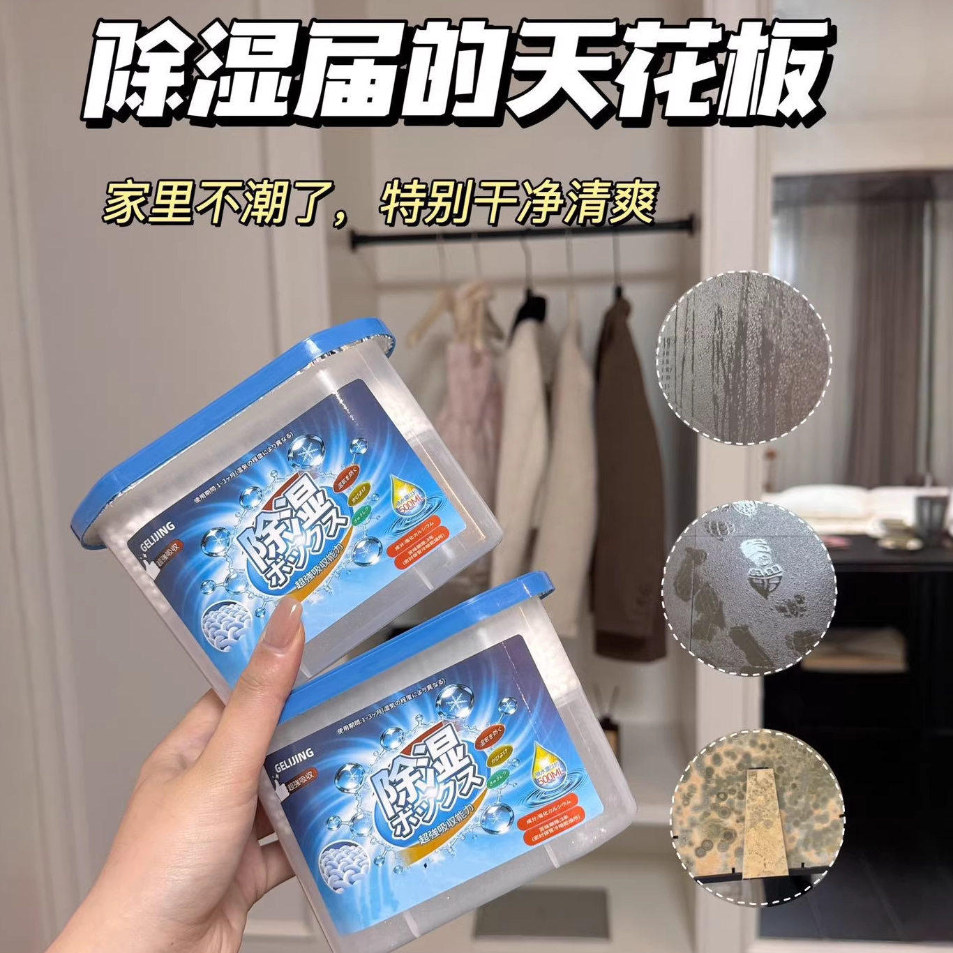 除湿盒家用回南天去气霉味