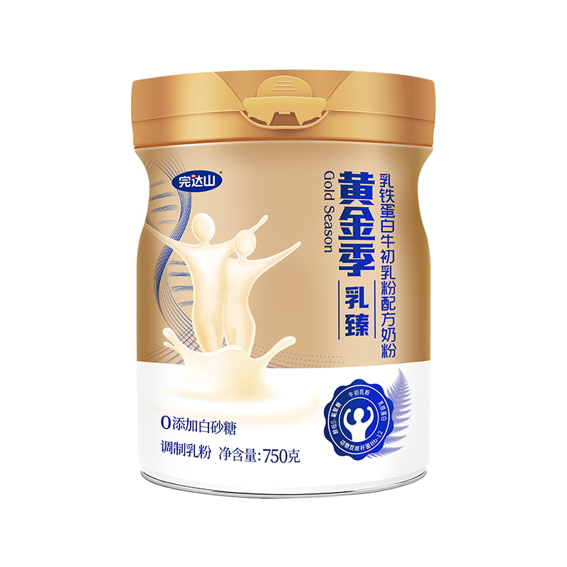 完达山黄金季乳臻 乳铁蛋白牛初乳配方奶粉 成人奶粉 750g/罐