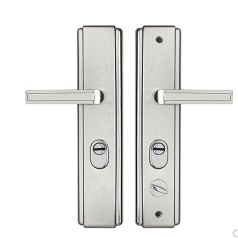 黑金加厚防盗门锁k具把手柄通用型防盗门门把手铁门木门锁大门机