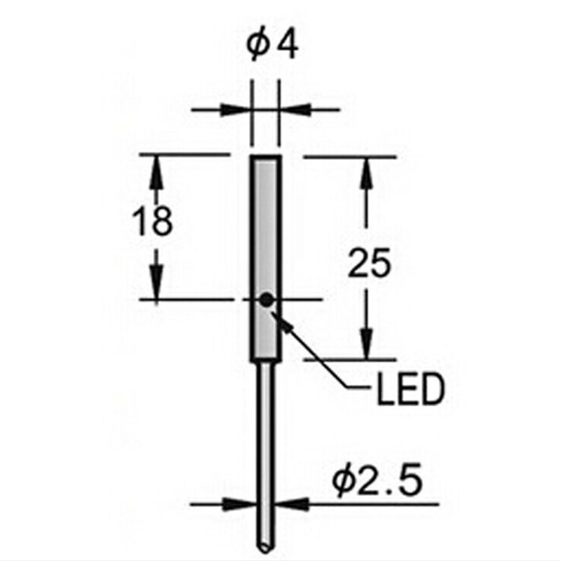M4带螺纹接近开关 直径M4电感式近接 微型小型接近开关 感距1.0MM