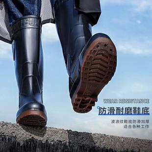 洗车夏季 胶鞋 水鞋 低帮雨鞋 高筒防滑男中雨靴防水钓鱼耐磨劳保 套鞋