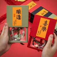 寺廟同款貼紙pe薄膜懸浮盒外盒貼紙抽屜式首飾包裝盒不干膠標(biāo)簽紙