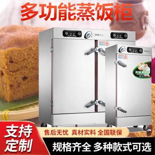 12盘带定时蒸饭柜 电源开关电热蒸汽两用蒸饭箱 米饭包子馒头蒸柜